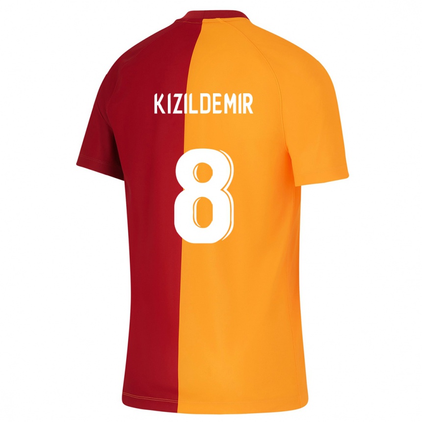 Kids Football Berk Kizildemir #8 Orange Home Jersey 2023/24 T-Shirt Canada