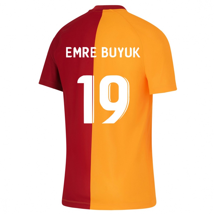 Kids Football Enes Emre Büyük #19 Orange Home Jersey 2023/24 T-Shirt Canada