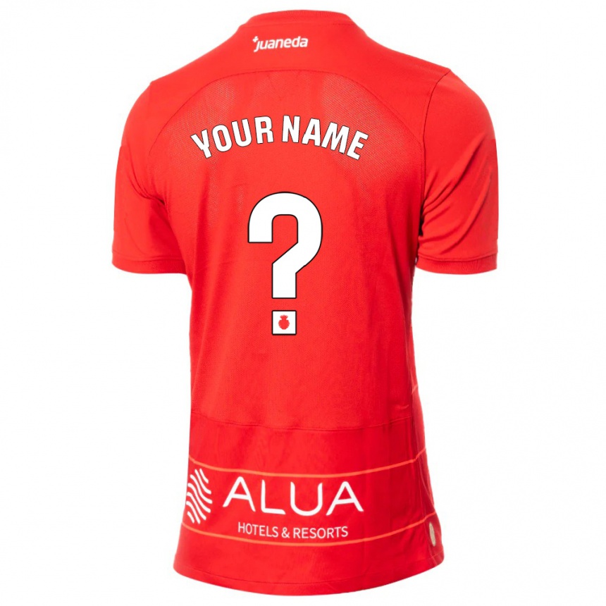 Kids Football Your Name #0 Red Home Jersey 2023/24 T-Shirt Canada