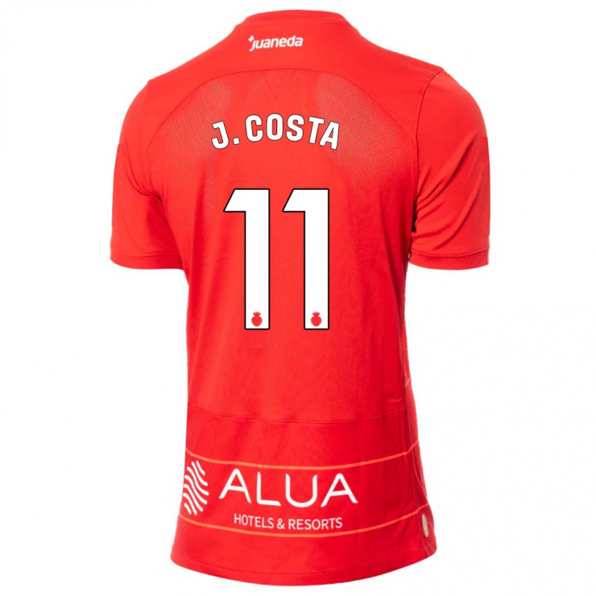 Kids Football Jaume Costa #11 Red Home Jersey 2023/24 T-Shirt Canada