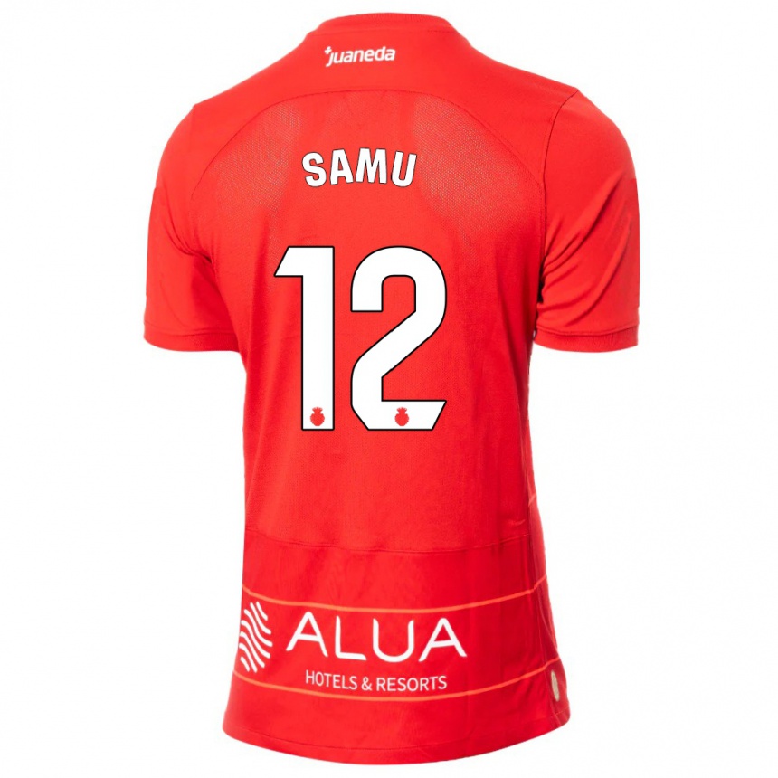 Enfant Football Maillot Samú Costa #12 Rouge Tenues Domicile 2023/24 Canada