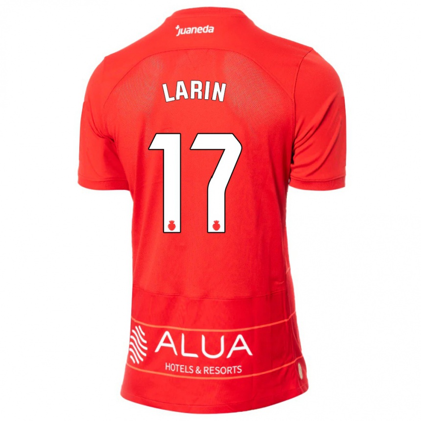 Kids Football Cyle Larin #17 Red Home Jersey 2023/24 T-Shirt Canada