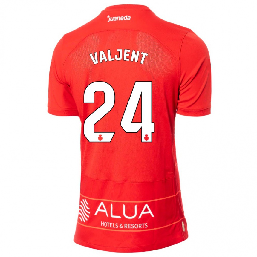 Kids Football Martin Valjent #24 Red Home Jersey 2023/24 T-Shirt Canada