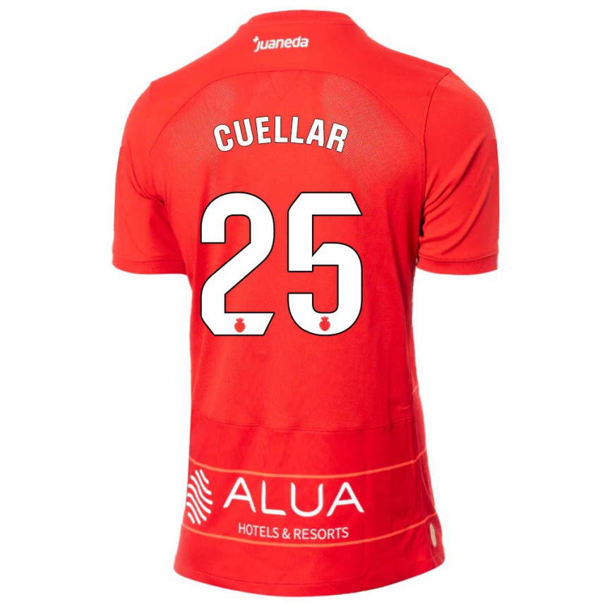 Kids Football Iván Cuéllar #25 Red Home Jersey 2023/24 T-Shirt Canada