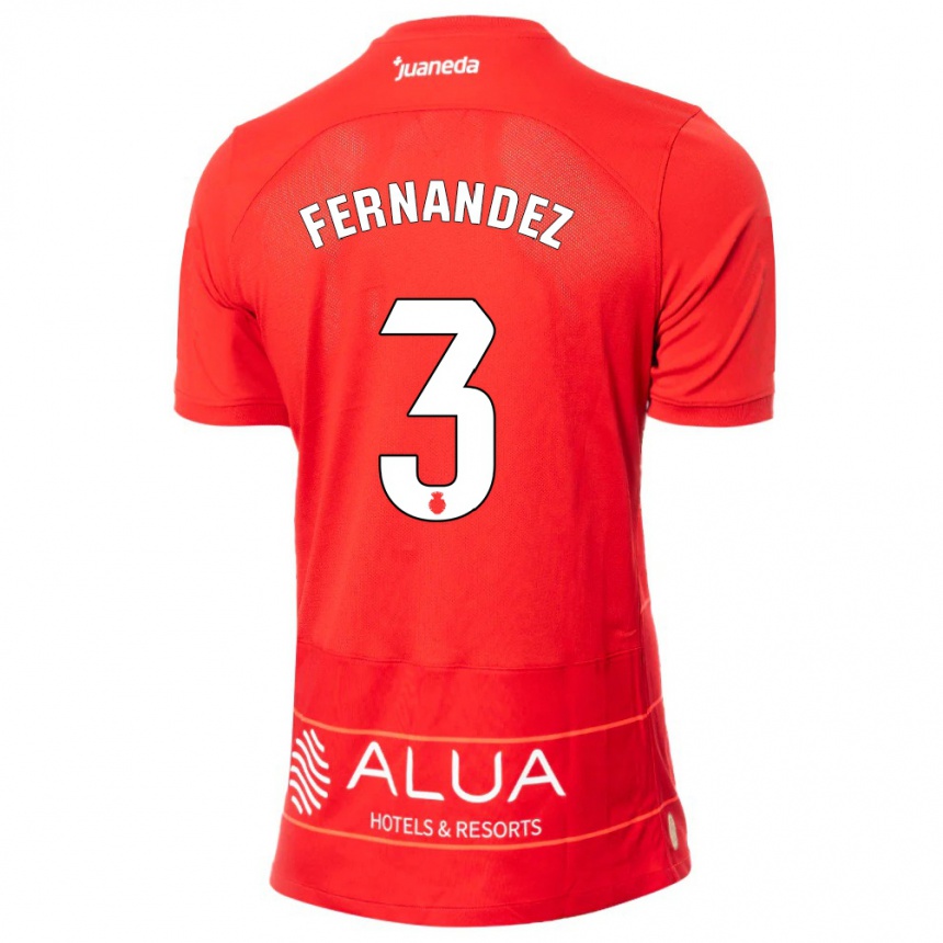 Enfant Football Maillot Marcos Fernández #3 Rouge Tenues Domicile 2023/24 Canada