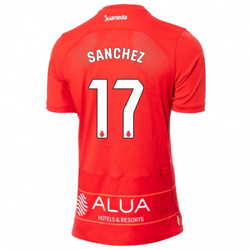 Enfant Football Maillot Avelino Sánchez #17 Rouge Tenues Domicile 2023/24 Canada