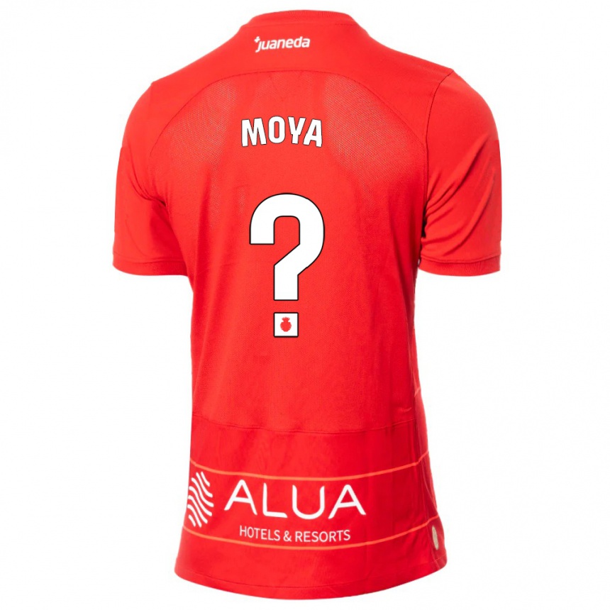 Kids Football Pablo Moyá #0 Red Home Jersey 2023/24 T-Shirt Canada