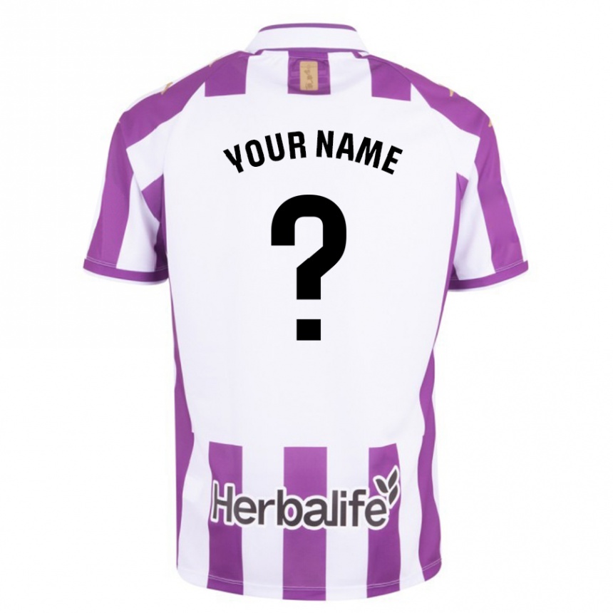 Enfant Football Maillot Votre Nom #0 Violet Tenues Domicile 2023/24 Canada