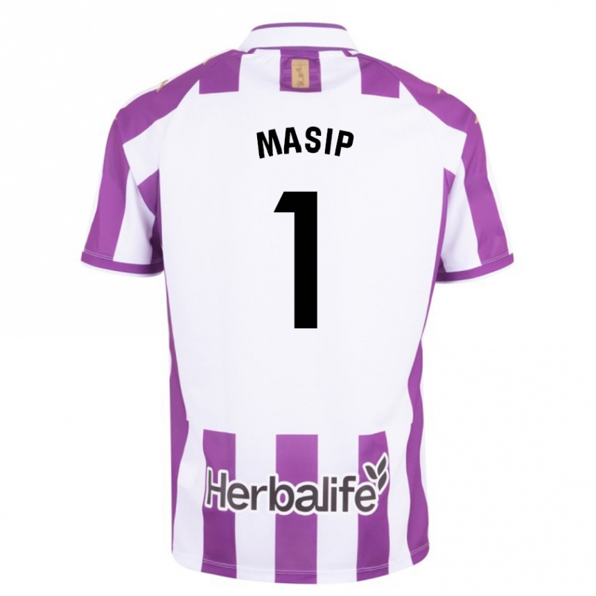 Enfant Football Maillot Jordi Masip #1 Violet Tenues Domicile 2023/24 Canada