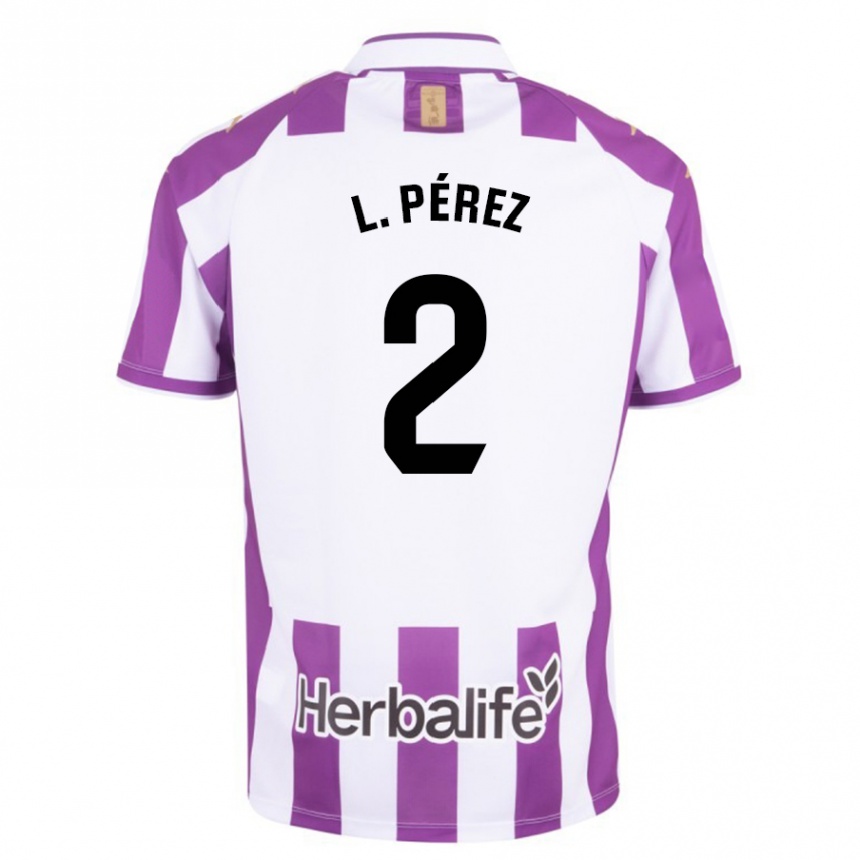 Enfant Football Maillot Luis Pérez #2 Violet Tenues Domicile 2023/24 Canada