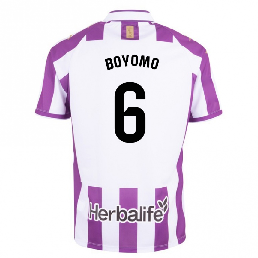 Enfant Football Maillot Enzo Boyomo #6 Violet Tenues Domicile 2023/24 Canada