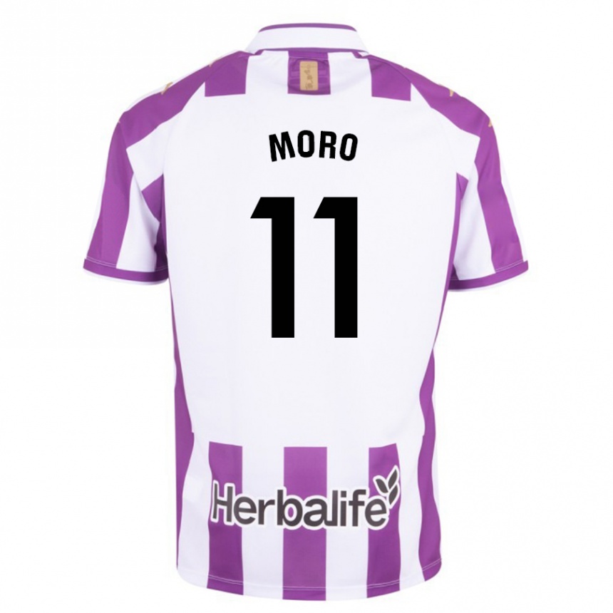 Enfant Football Maillot Raúl Moro #11 Violet Tenues Domicile 2023/24 Canada