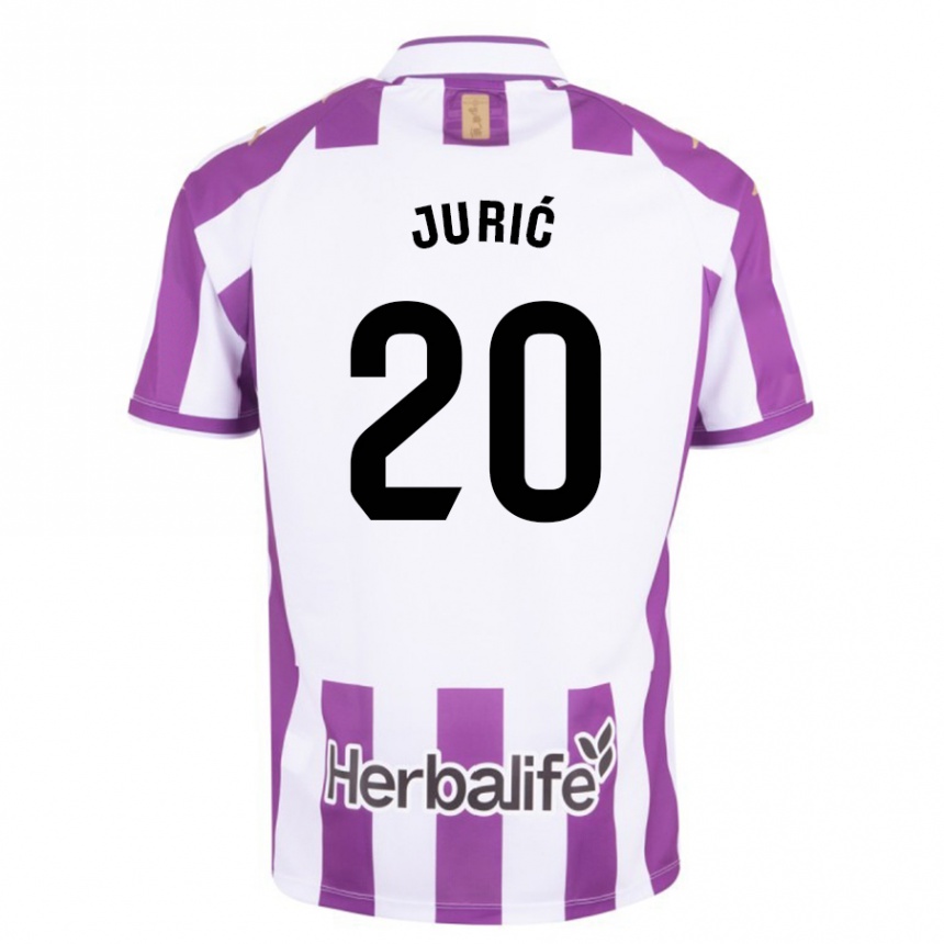 Kids Football Stanko Juric #20 Purple Home Jersey 2023/24 T-Shirt Canada