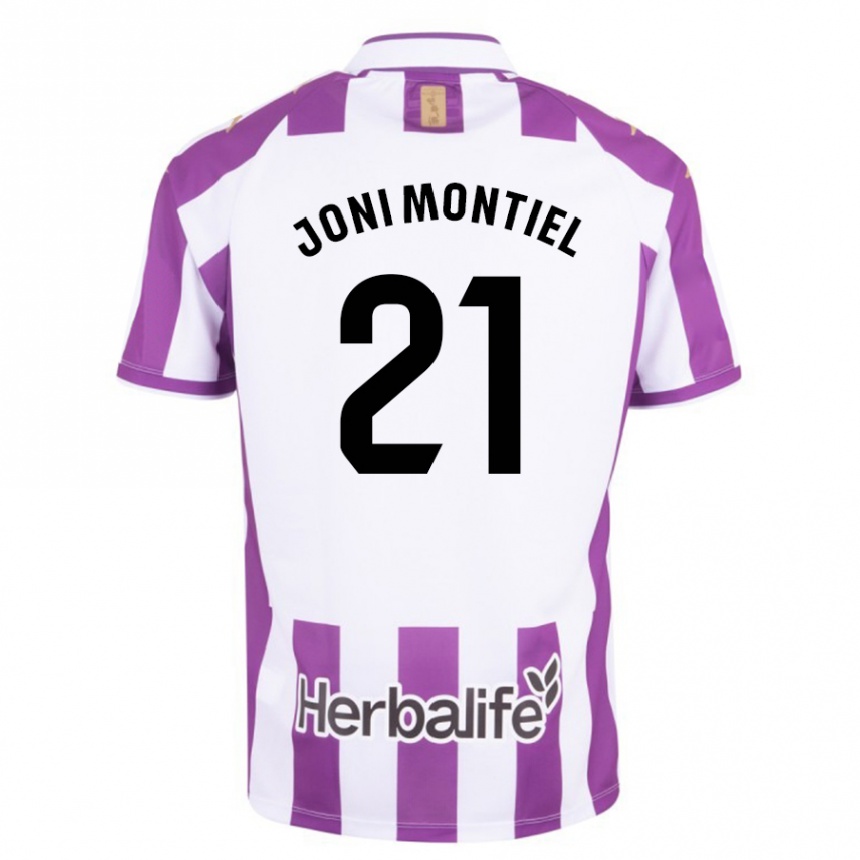 Kids Football Joni Montiel #21 Purple Home Jersey 2023/24 T-Shirt Canada