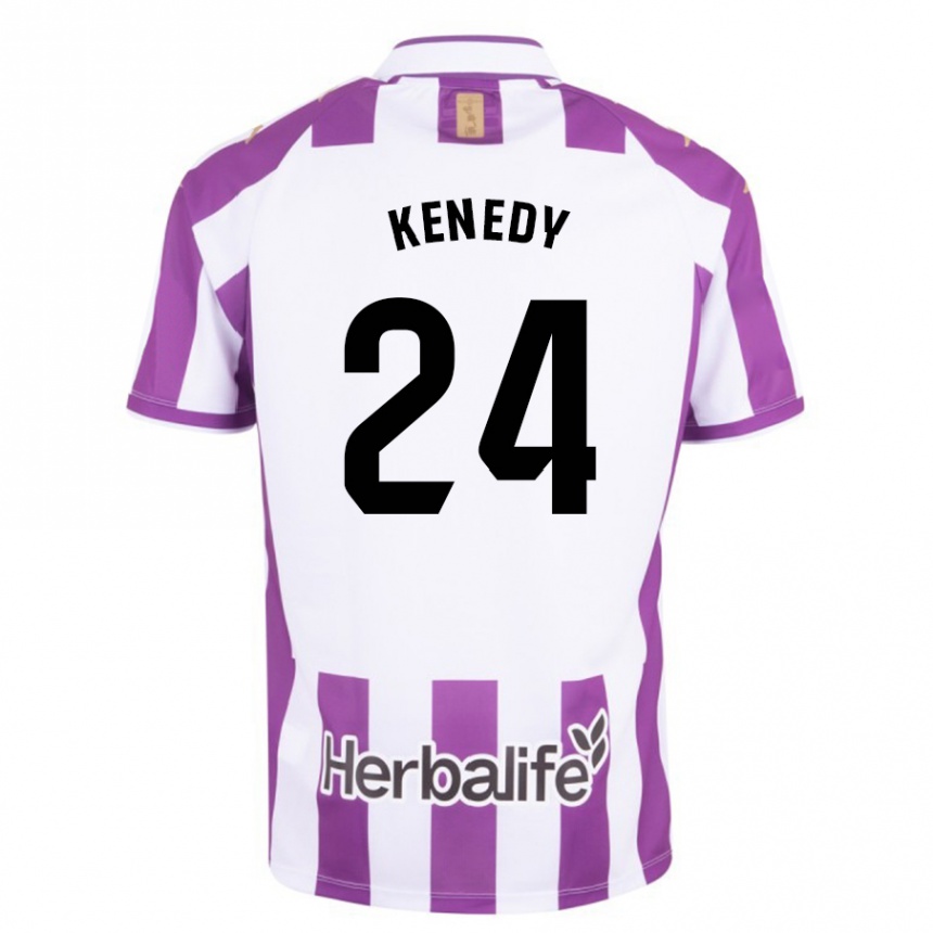 Kids Football Kenedy #24 Purple Home Jersey 2023/24 T-Shirt Canada