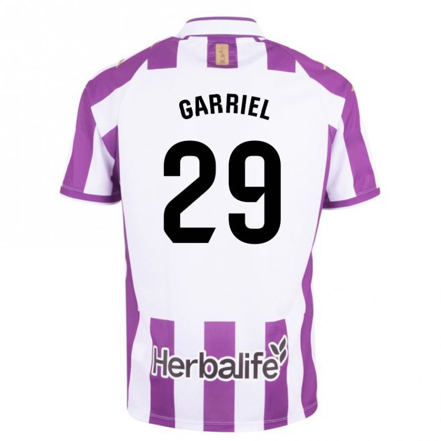 Kids Football Iván Garriel #29 Purple Home Jersey 2023/24 T-Shirt Canada