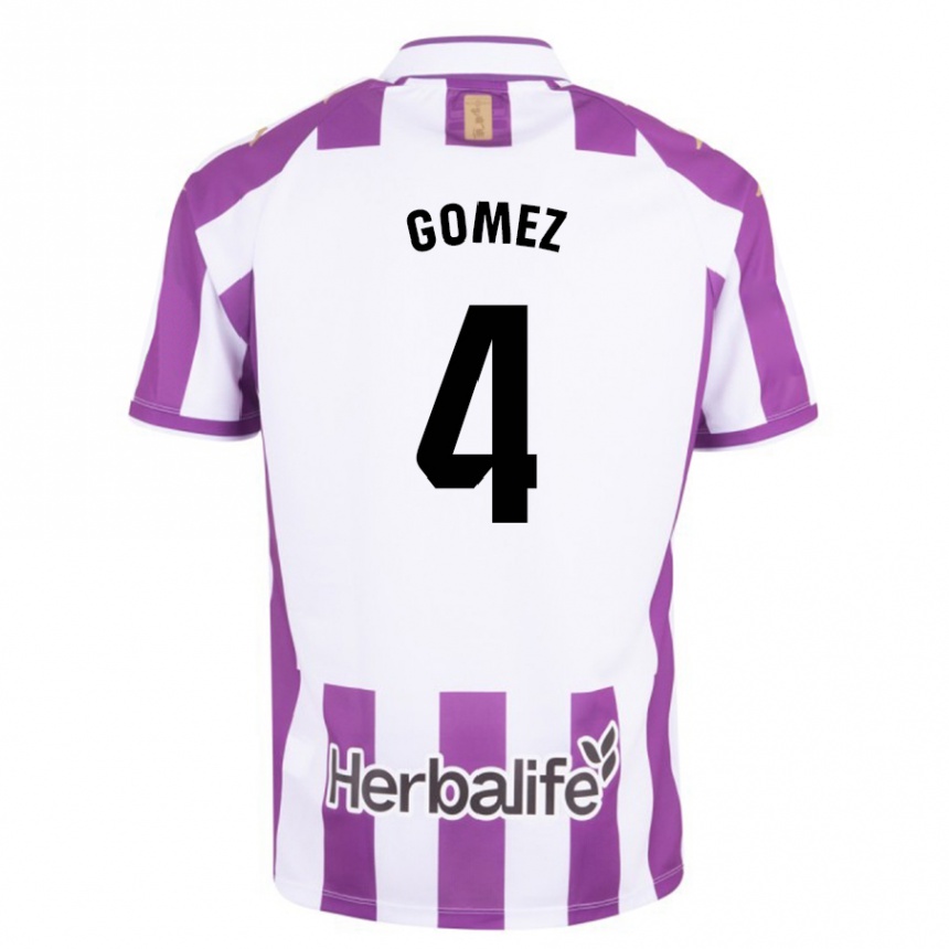 Kids Football Adrián Gómez #4 Purple Home Jersey 2023/24 T-Shirt Canada