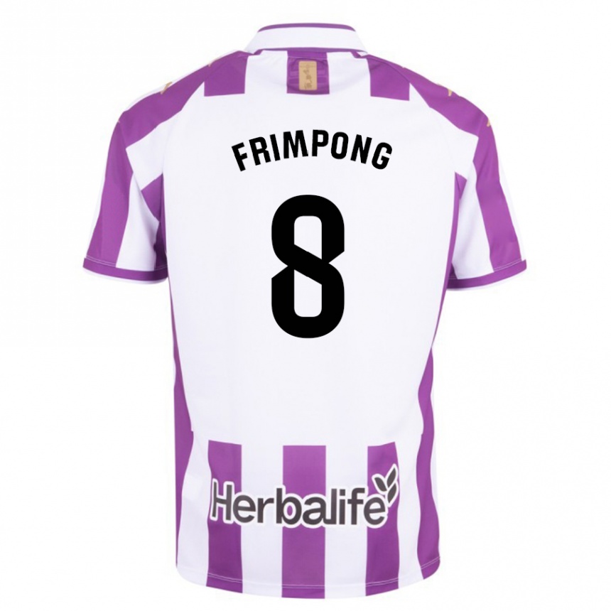 Kids Football Eugene Frimpong #8 Purple Home Jersey 2023/24 T-Shirt Canada