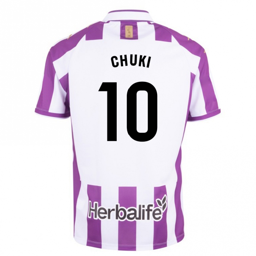 Kids Football Chuki #10 Purple Home Jersey 2023/24 T-Shirt Canada