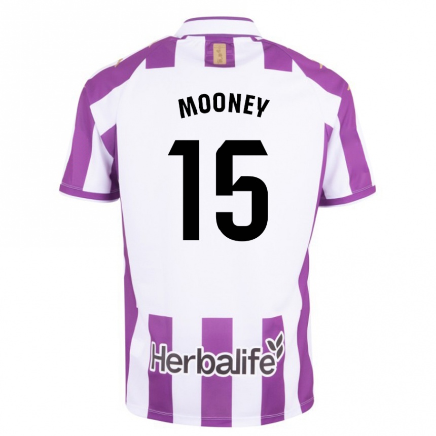 Kids Football Fionn Mooney #15 Purple Home Jersey 2023/24 T-Shirt Canada