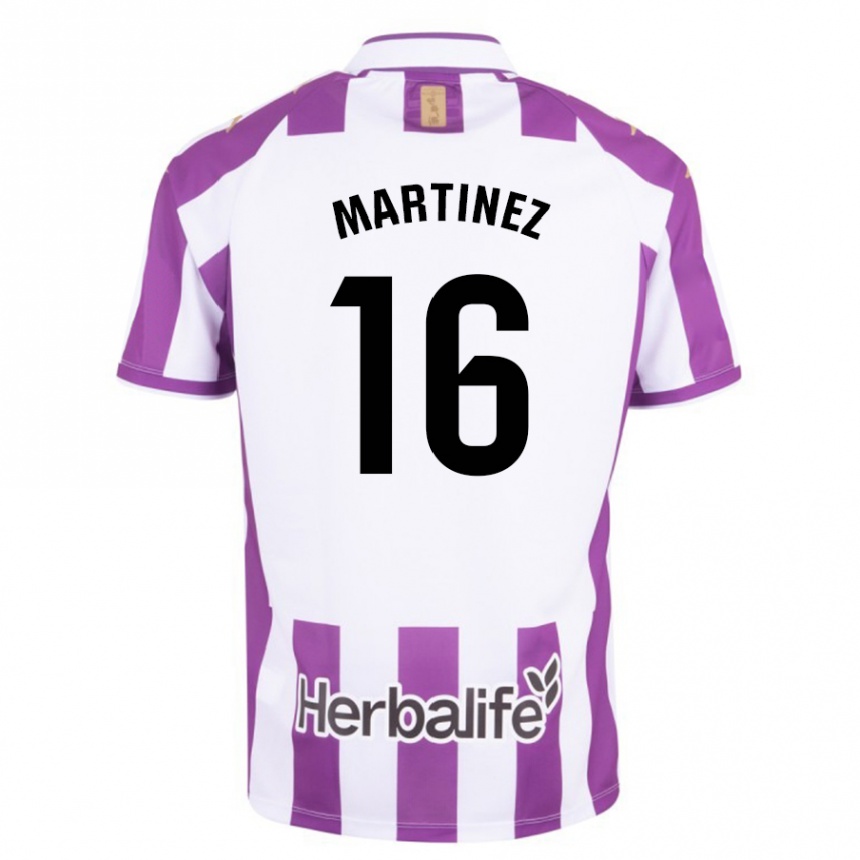 Enfant Football Maillot Jesús Martínez #16 Violet Tenues Domicile 2023/24 Canada