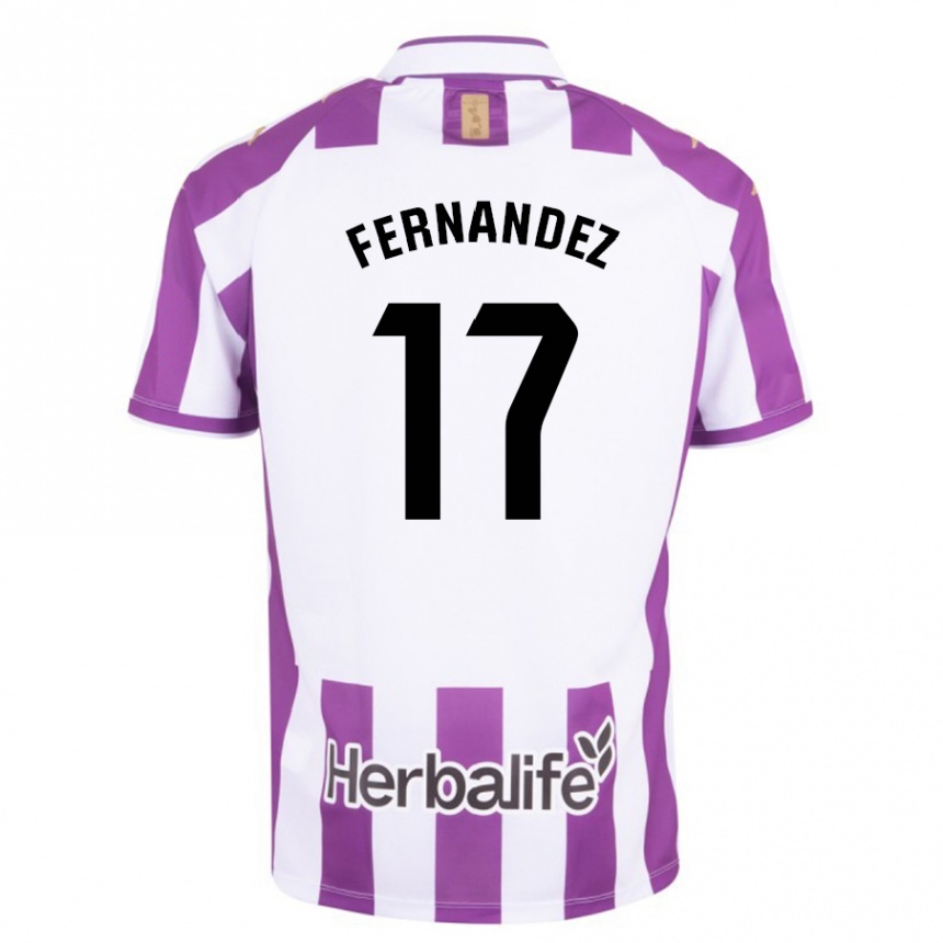 Enfant Football Maillot Dani Fernández #17 Violet Tenues Domicile 2023/24 Canada