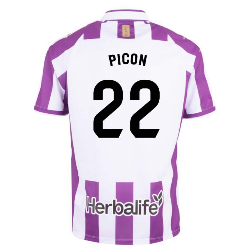 Kids Football Pablo Picón #22 Purple Home Jersey 2023/24 T-Shirt Canada