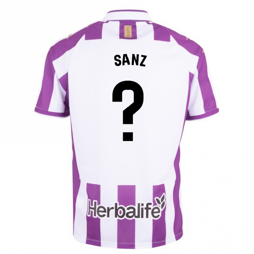 Enfant Football Maillot David Sanz #0 Violet Tenues Domicile 2023/24 Canada