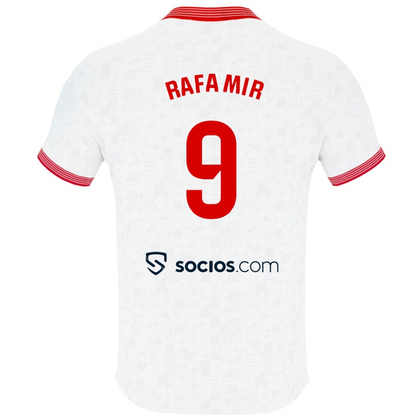 Kids Football Rafa Mir #9 White Home Jersey 2023/24 T-Shirt Canada