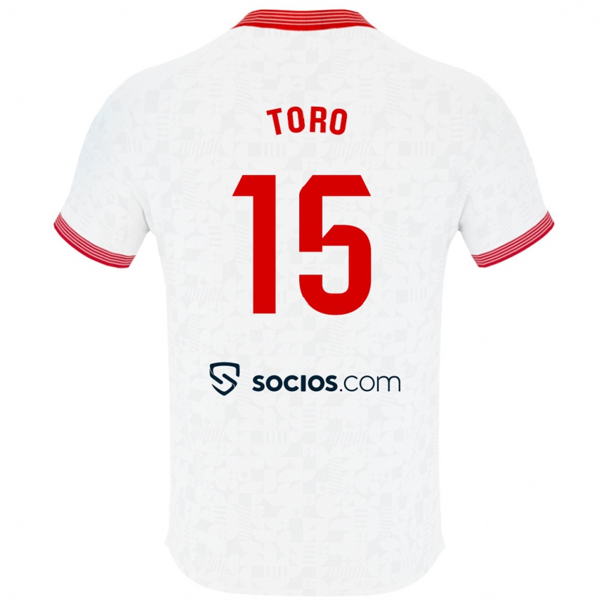 Enfant Football Maillot Juanan Toro #15 Blanc Tenues Domicile 2023/24 Canada