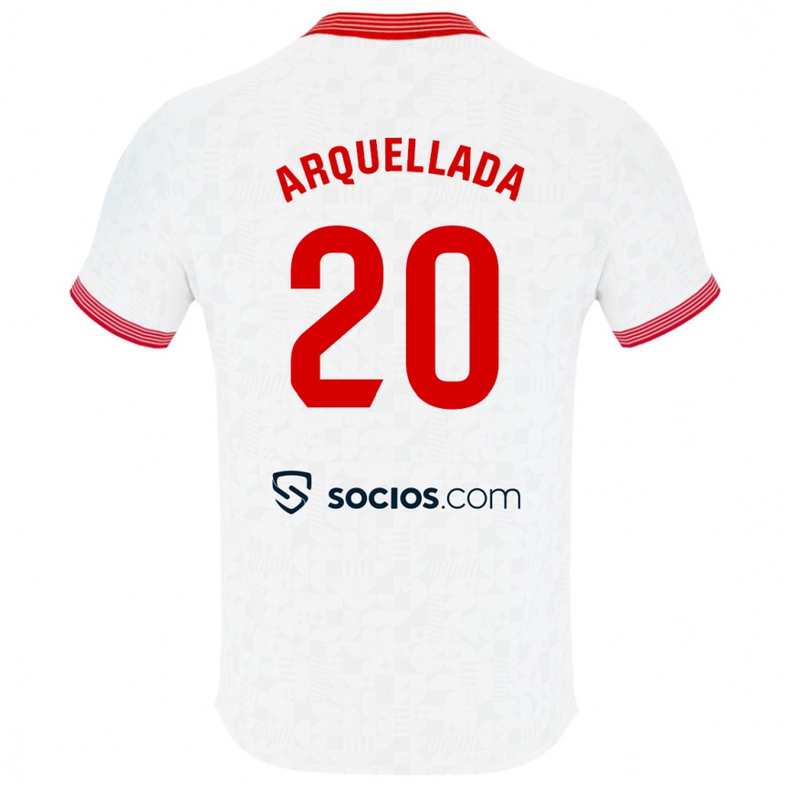 Enfant Football Maillot Álvaro Arquellada #20 Blanc Tenues Domicile 2023/24 Canada