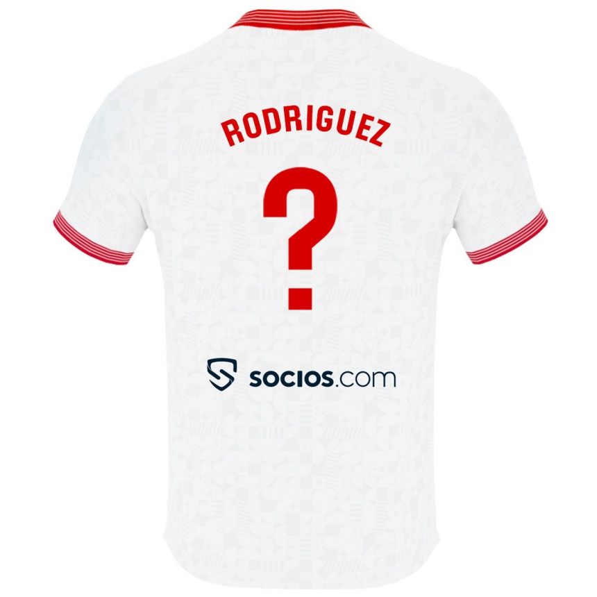 Enfant Football Maillot Carlos Rodríguez #30 Blanc Tenues Domicile 2023/24 Canada