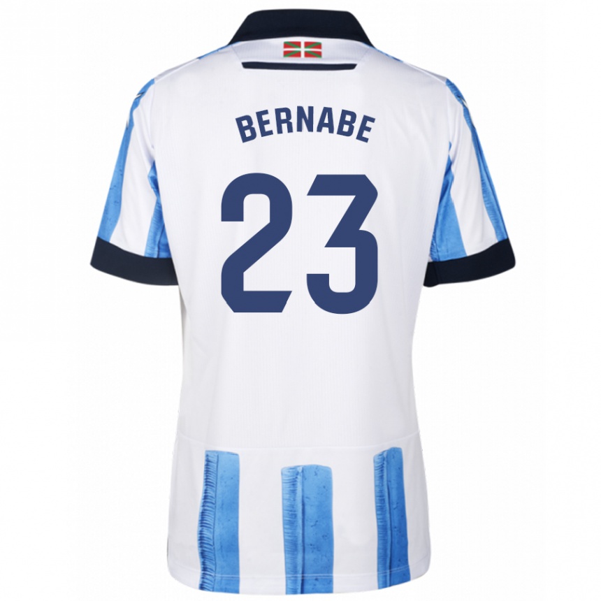 Kids Football Alejandra Bernabé De Santiago #23 Blue White Home Jersey 2023/24 T-Shirt Canada