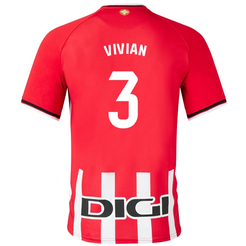 Enfant Football Maillot Dani Vivian #3 Rouge Tenues Domicile 2023/24 Canada