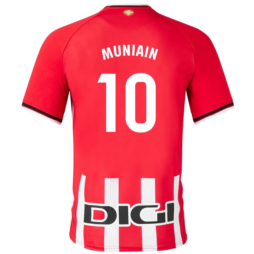 Kids Football Iker Muniain #10 Red Home Jersey 2023/24 T-Shirt Canada