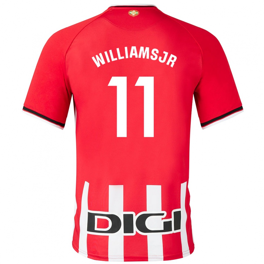 Enfant Football Maillot Nico Williams #11 Rouge Tenues Domicile 2023/24 Canada