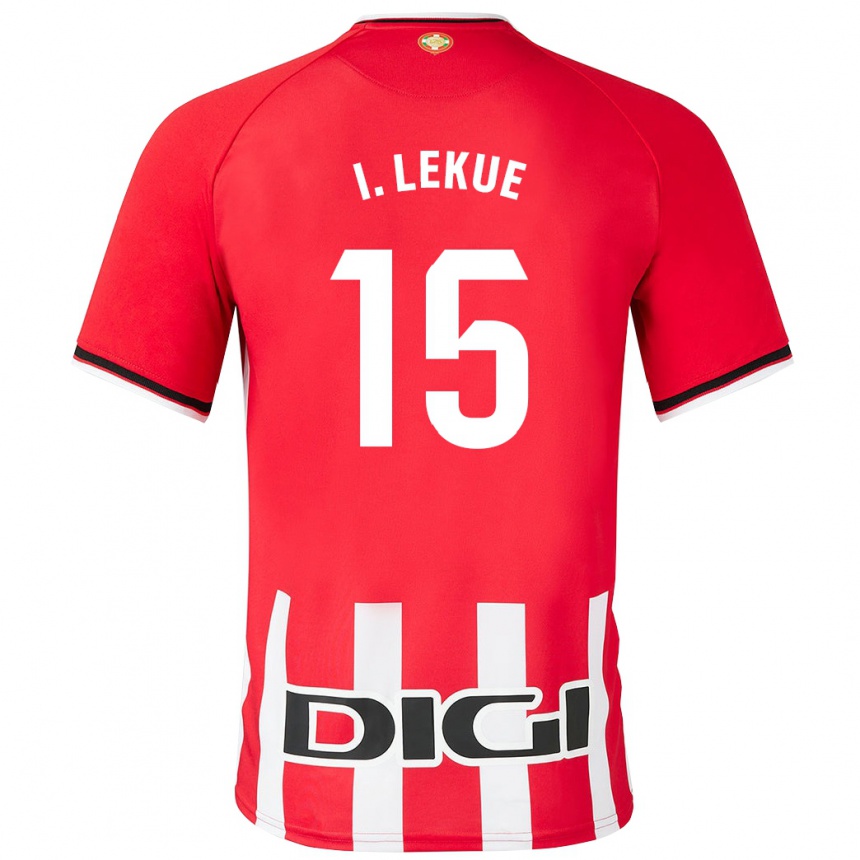 Enfant Football Maillot Iñigo Lekue #15 Rouge Tenues Domicile 2023/24 Canada