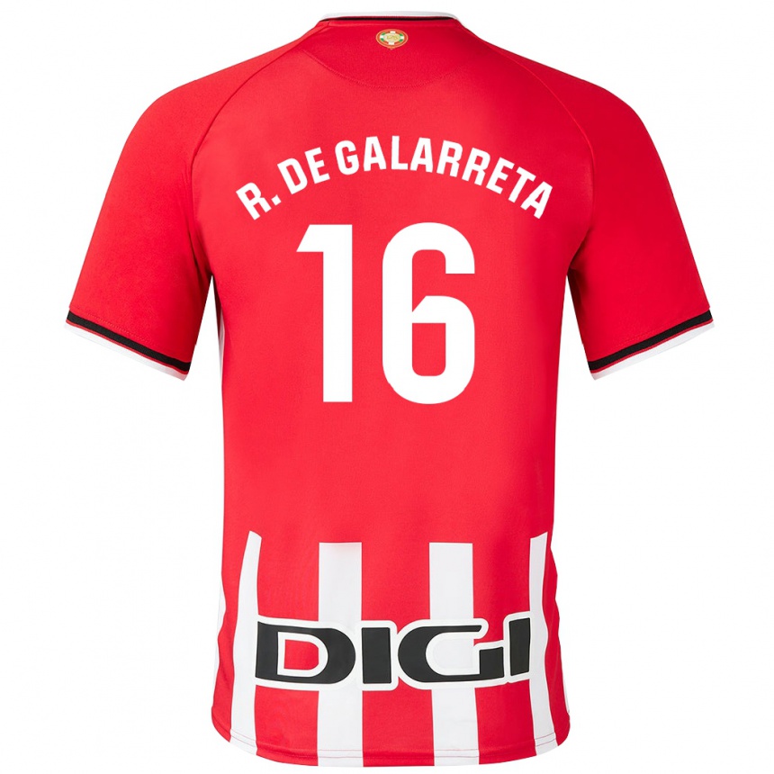 Kids Football Iñigo Ruiz De Galarreta #16 Red Home Jersey 2023/24 T-Shirt Canada