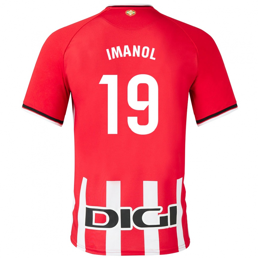 Enfant Football Maillot Imanol García De Albéniz #19 Rouge Tenues Domicile 2023/24 Canada