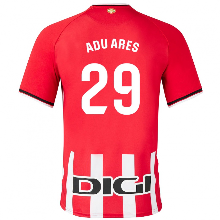 Kids Football Adu Ares #29 Red Home Jersey 2023/24 T-Shirt Canada