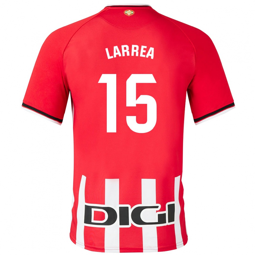 Kids Football Beñat Larrea #15 Red Home Jersey 2023/24 T-Shirt Canada