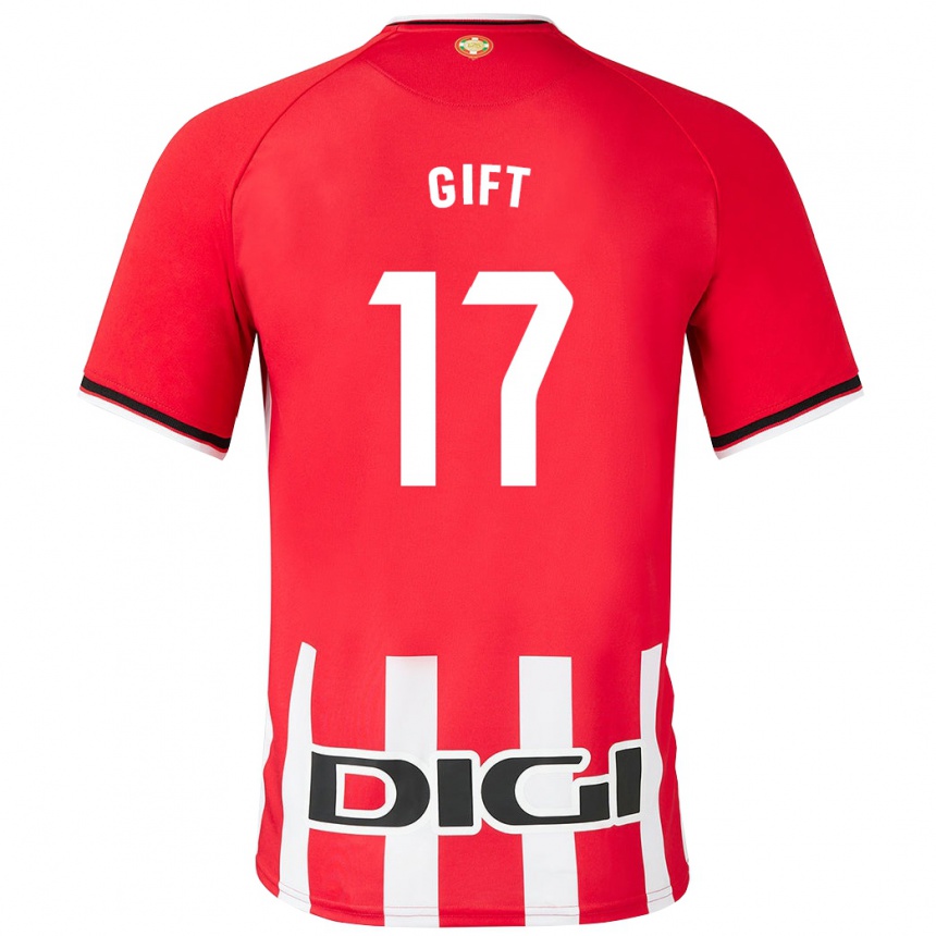 Kids Football Elijah Gift #17 Red Home Jersey 2023/24 T-Shirt Canada