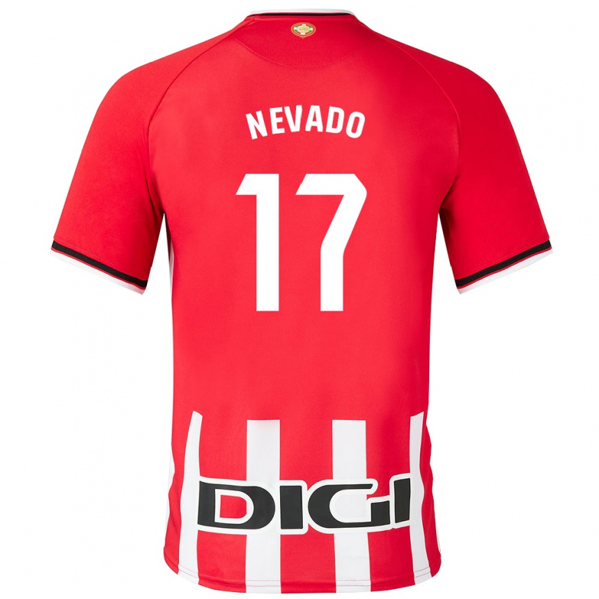 Enfant Football Maillot Nerea Nevado Gómez #17 Rouge Tenues Domicile 2023/24 Canada