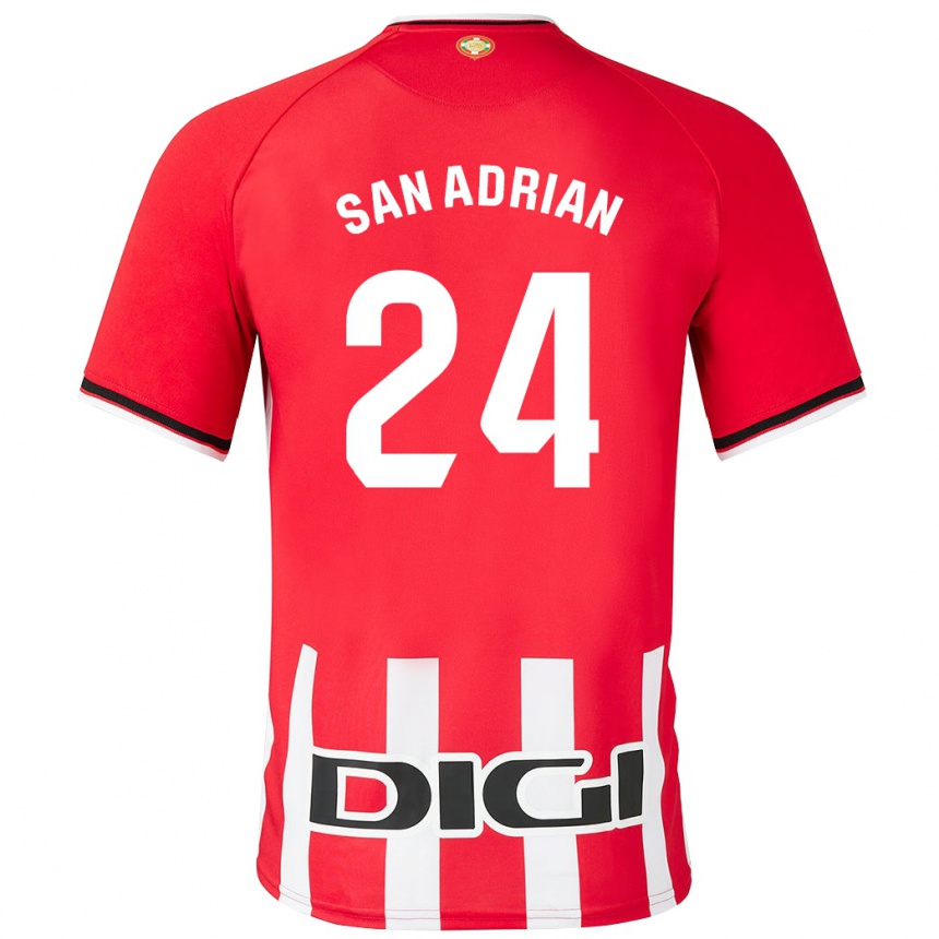 Enfant Football Maillot Marta San Adrián Rocandio #24 Rouge Tenues Domicile 2023/24 Canada