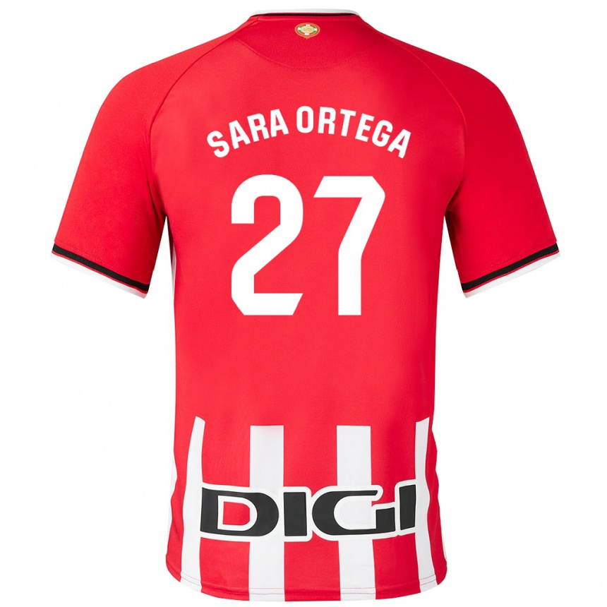 Enfant Football Maillot Sara Ortega Ruiz #27 Rouge Tenues Domicile 2023/24 Canada