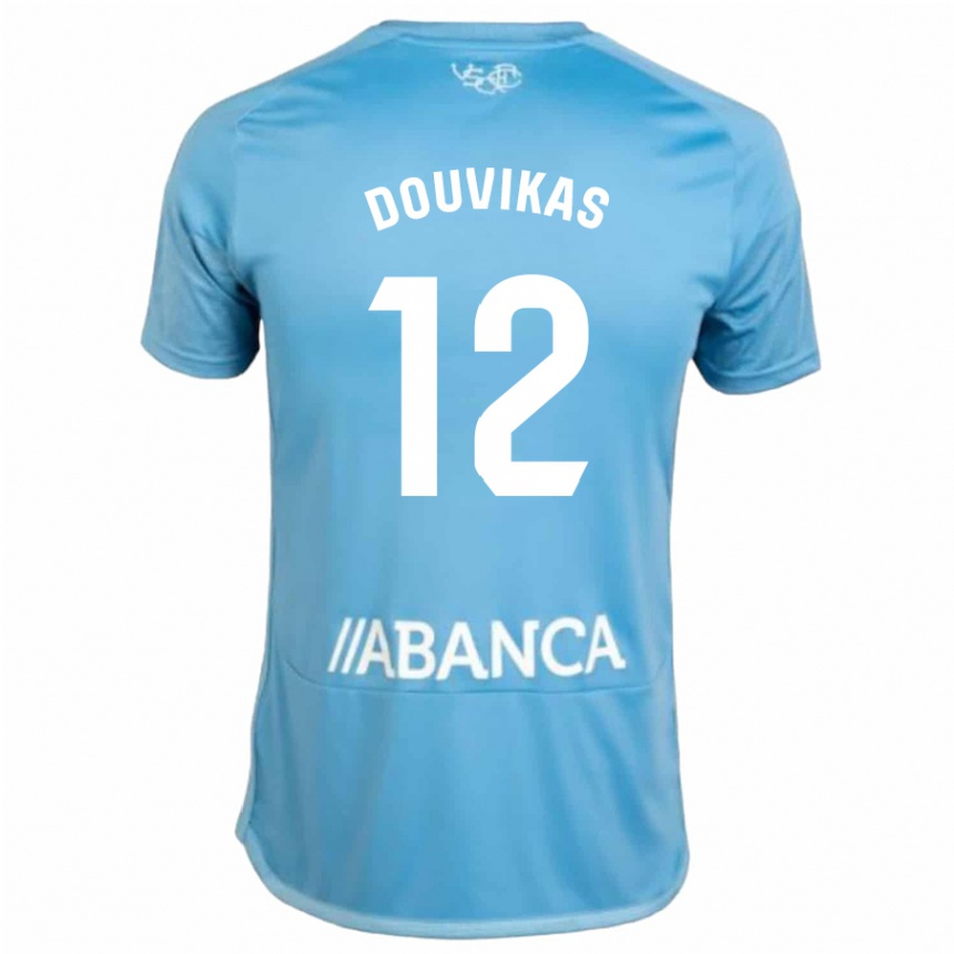 Enfant Football Maillot Anastasios Douvikas #12 Bleu Tenues Domicile 2023/24 Canada