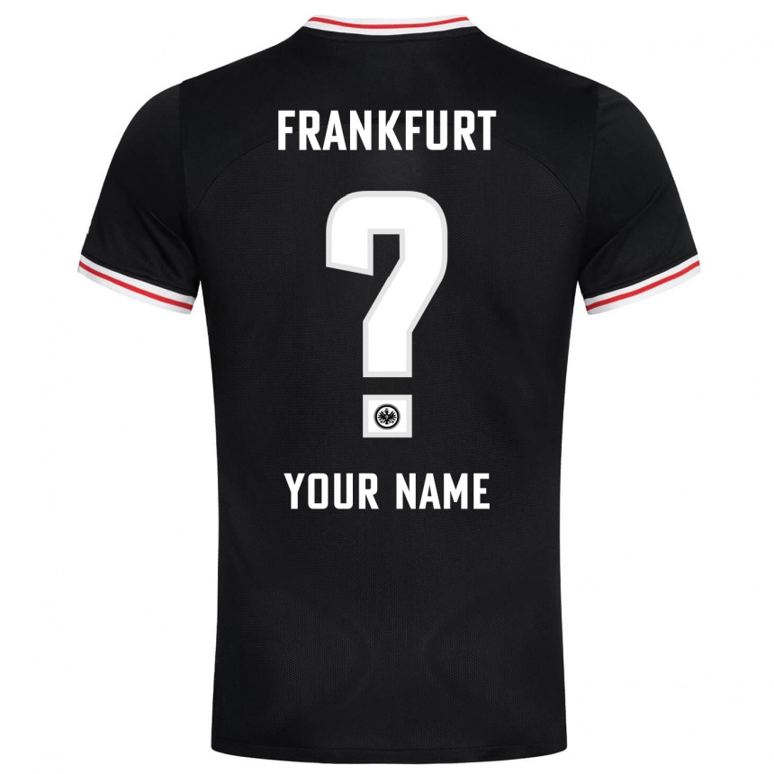 Kids Football Your Name #0 Black Away Jersey 2023/24 T-Shirt Canada