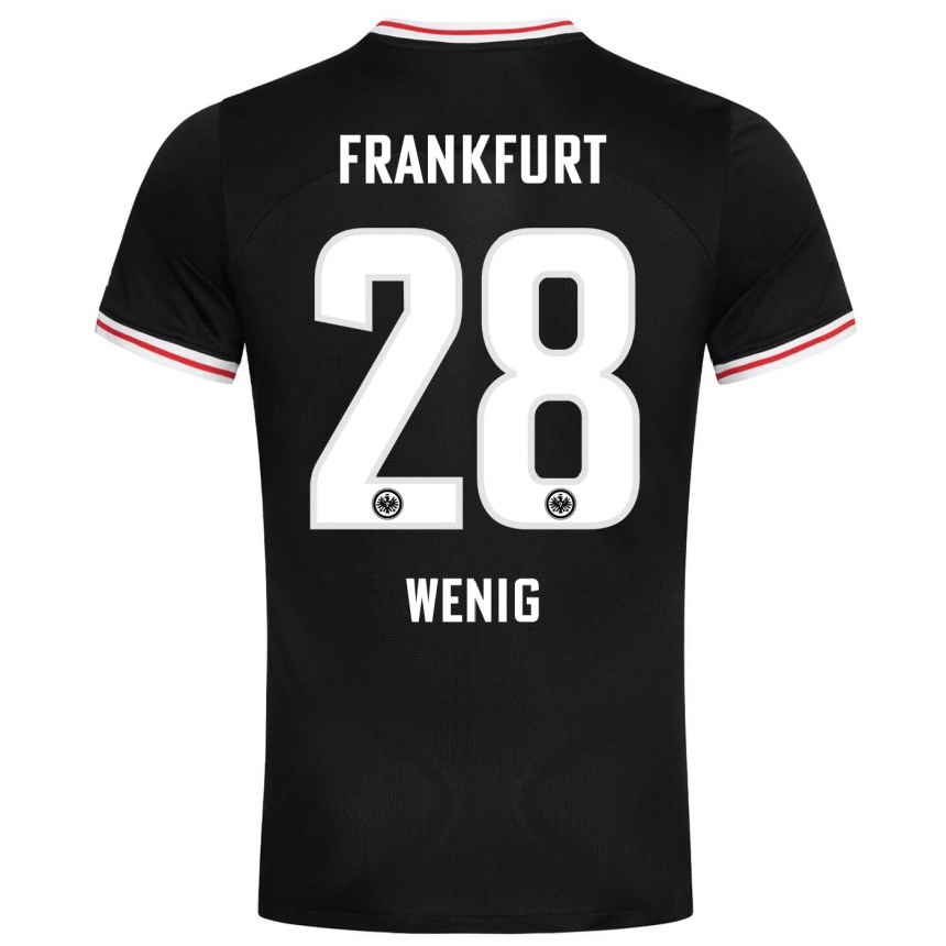 Enfant Football Maillot Marcel Wenig #28 Noir Tenues Extérieur 2023/24 Canada