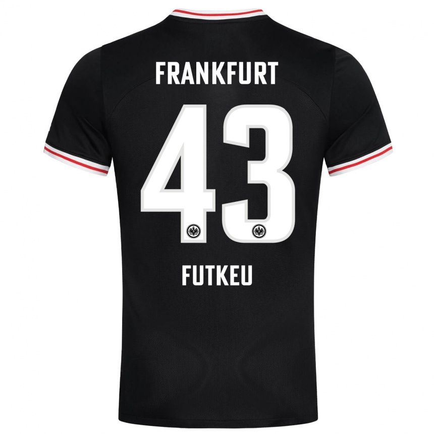 Kids Football Noel Futkeu #43 Black Away Jersey 2023/24 T-Shirt Canada