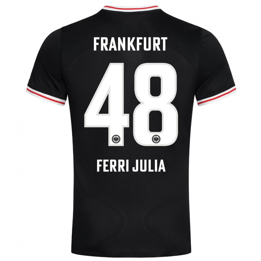 Kids Football Nacho Ferri #48 Black Away Jersey 2023/24 T-Shirt Canada